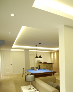 Iluminacion proyecto sotano Aragon - Smart Home - Piezas Habitat